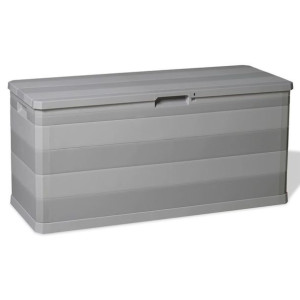 Skrzynia ogrodowa szara 117x45x56cm