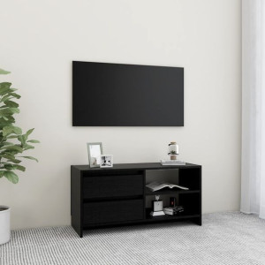 Szafka RTV czarna 80x31x39cm sosna
