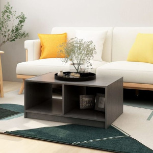 Stolik kawowy szary 75x50x33.5cm sosna