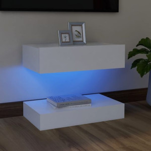 Szafka RTV z LED biała 60x35cm