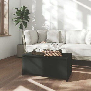 Stolik kawowy czarny 90x50x41.5cm płyta wiórowa