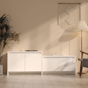 Szafka RTV biała 146.5x35x50cm płyta