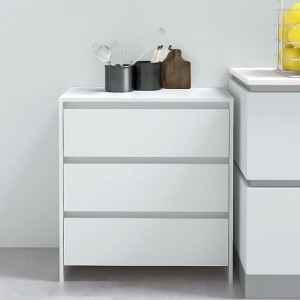 Komoda biała 70x41x75cm płyta wiórowa