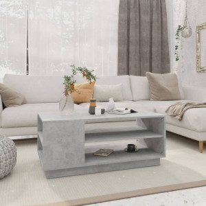 Stolik kawowy szary beton 102x55x43cm płyta wiórowa
