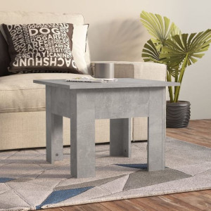 Stolik kawowy szary beton 55x55x42cm płyta wiórowa