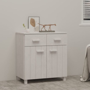 Komoda biała 79x40x80cm drewno sosnowe