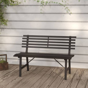 Ławka ogrodowa 110cm stalowa czarna