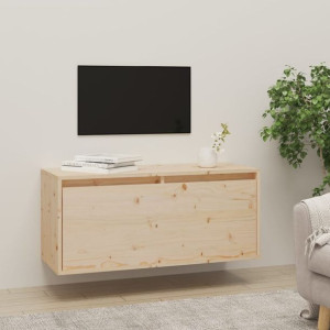 Szafka RTV wisząca 80x30x35cm drewno sosnowe
