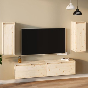Szafki RTV wiszące 2-cz. 30x30x80cm drewno sosnowe