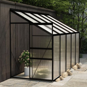 Szklarnia ogrodowa antracytowa aluminium 6.5 m³
