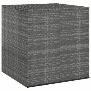 Skrzynia ogrodowa rattan PE 100x97.5x104cm szara