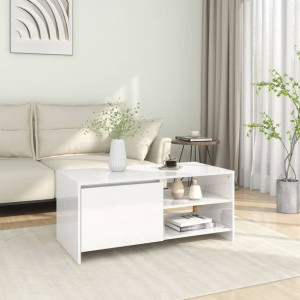Stolik kawowy biały połysk 102x50x45cm