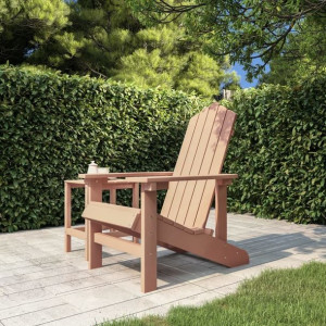 Krzesło ogrodowe Adirondack HDPE brązowe