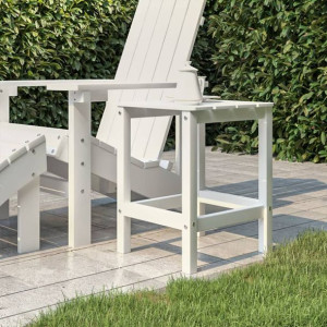 Stolik ogrodowy Adirondack biały 38x38x46cm HDPE