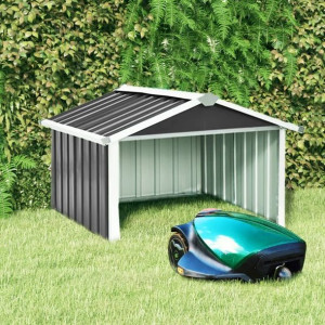 Garaż dla kosiarki robotycznej 92x97x63cm stal antracytowa