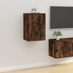 Szafka RTV wisząca przydymiony dąb 40x34.5x60 cm