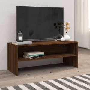 Szafka RTV brązowy dąb 100x40x40cm płyta wiórowa