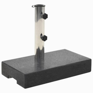 Podstawa pod parasol granitowa 25kg czarna 45x25x8.3cm