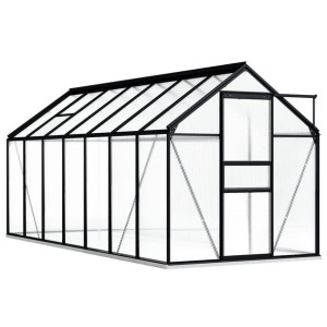 Szklarnia ogrodowa antracytowa aluminium 8.17 m³