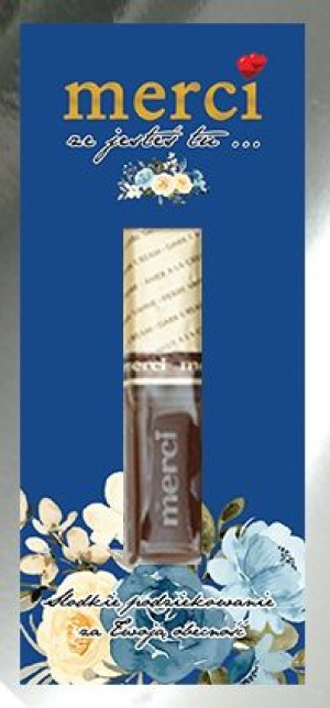 Podziękowanie dla gości w formie Merci x 5szt