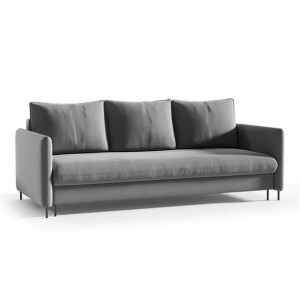 Elegancka sofa Ian do salonu z funkcją spania szara/ R91