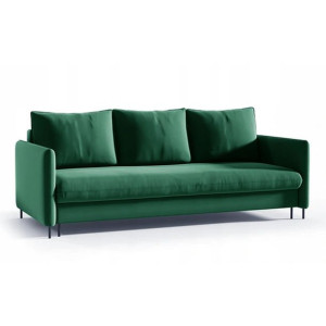 Wolnostojąca sofa Ian z funkcją spania butelkowa zieleń / R38