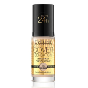 Eveline długotrwały podkład kryjący SPF10 105 Rose Beige 30ml