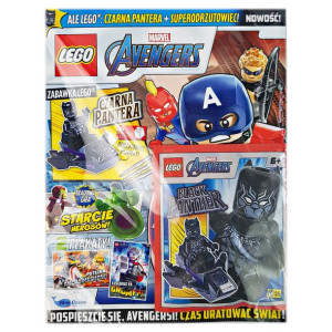 Lego Marvel Avengers 1/2023 + Czarna Pantera + Super Odrzutowiec