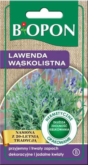Nasiona BIOPON - LAWENDA Wąskolistna 0.2g
