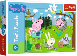 Trefl Puzzle 30el Świnka Peppa Leśna Wyprawa