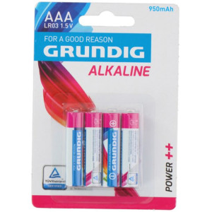 Grundig BATERIE Alkaliczne AAA/LR03 950mAh 4 szt.
