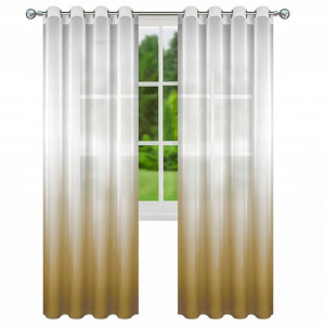 FIRANY GOTOWE Przelotki z woalu Ombre 145 x 250