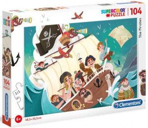 Clementoni Puzzle 104 El Piraci Super Color