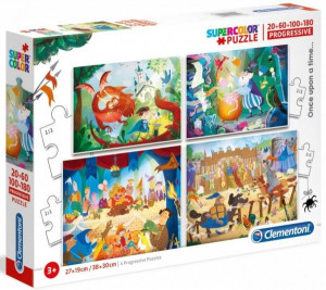 Clementoni Puzzle 4w1 Dawno Dawno Temu