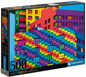 Clementoni Puzzle 500 El Color Boom Kwadraty
