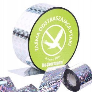 Taśma Odblaskowa Odstrasza Ptaki Szpaki Długa 80m