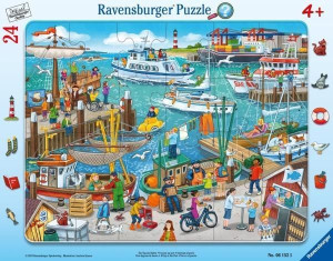 Ravensburger Puzzle Ramkowe 24el Dzień W Porcie