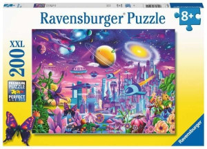 Ravensburger Puzzle 200el Kosmiczne Miasto