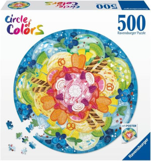 Ravensburger Puzzle 500 El Paleta Kolorów Lody