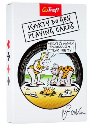 Trefl Karty Do Gry Satyryczne Ilustracje Mleczko