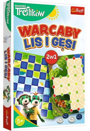 Trefl Gra Warcaby Lis I Gęsi Rodzina Treflików