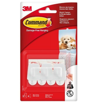 Command 3m Haczyki Małe 3 Szt 0,225 Kg 17066