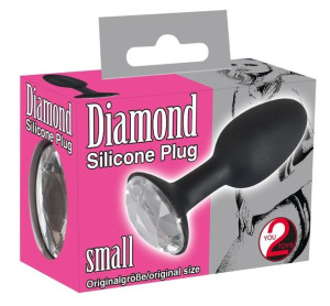 Korek analny dsilikonowy Diamond 8,5 cm