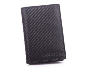 Etui na karty i dokumenty skórzane carbon RFID J Jones