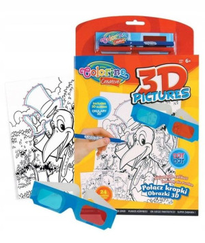 Colorino 3D pictures połącz kropki 24 wzory