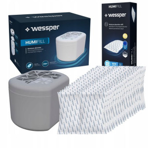 Pochlaniacz Wilgoci Wessper 250 G +40x Wkład Szary