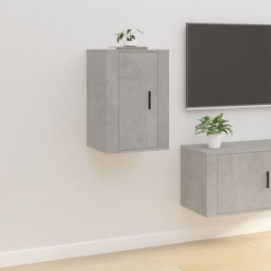 Szafka RTV wisząca beton 40x34.5x60cm płyta wiórowa