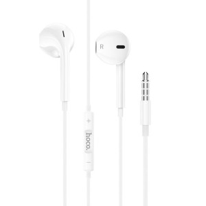 HOCO zestaw słuchawkowy/słuchawki dokanałowe jack 3,5mm z mikrofonem M101