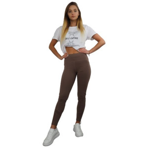 Legginsy Damskie 1 Szt. No Cc 07 S Brązowy