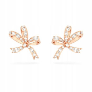 SWAROVSKI - Kolczyki Volta S BOW White ROS
